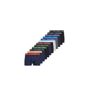 12er-Pack Boxershorts für Männer – Schwarz & Grau & Marineblau