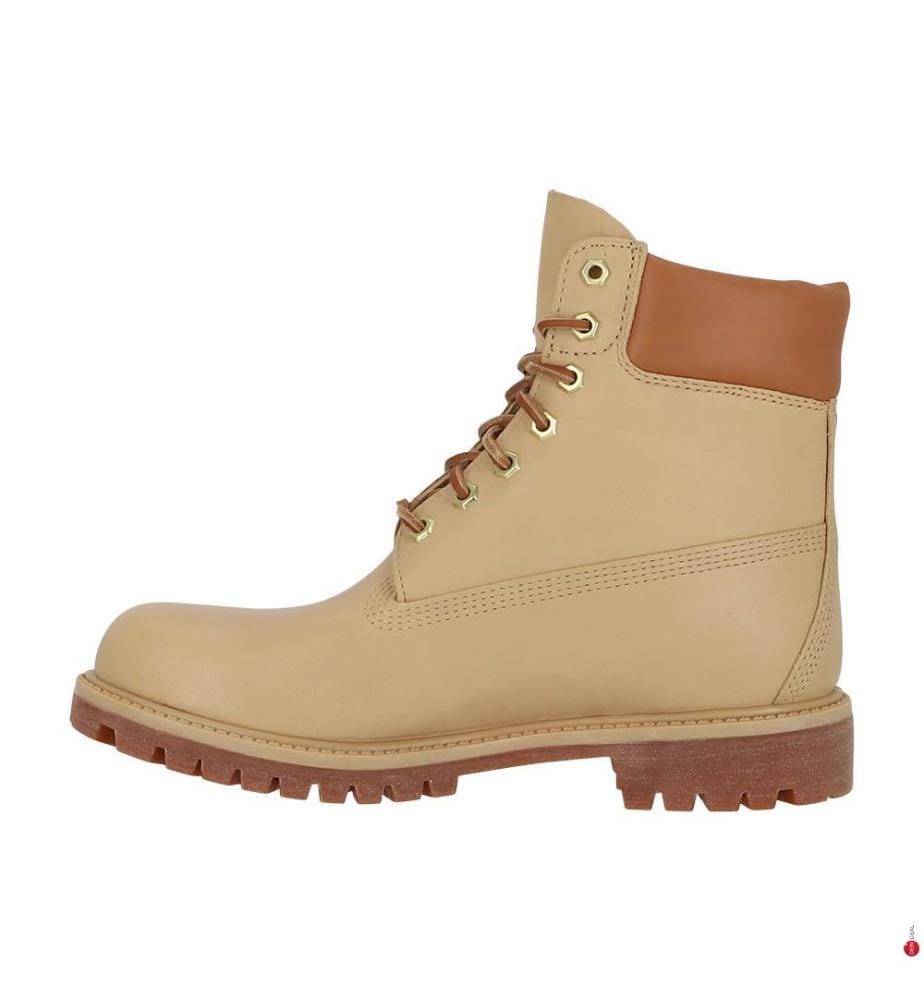 Waterproof Lace-Up Boots - Medium Beige