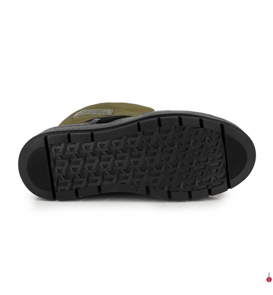 Gefütterte Halbstiefel Essential - Khaki und Schwarz