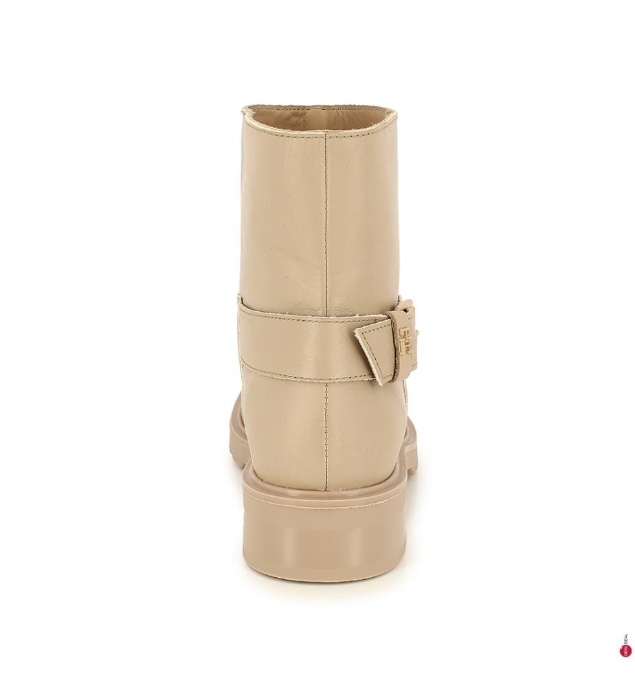 Stivaletti in Pelle Motard - Crema