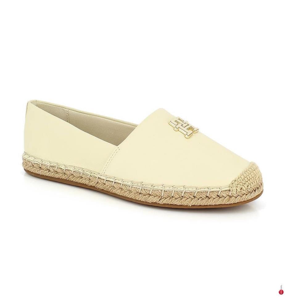 Espadrille - Weiss und Beige