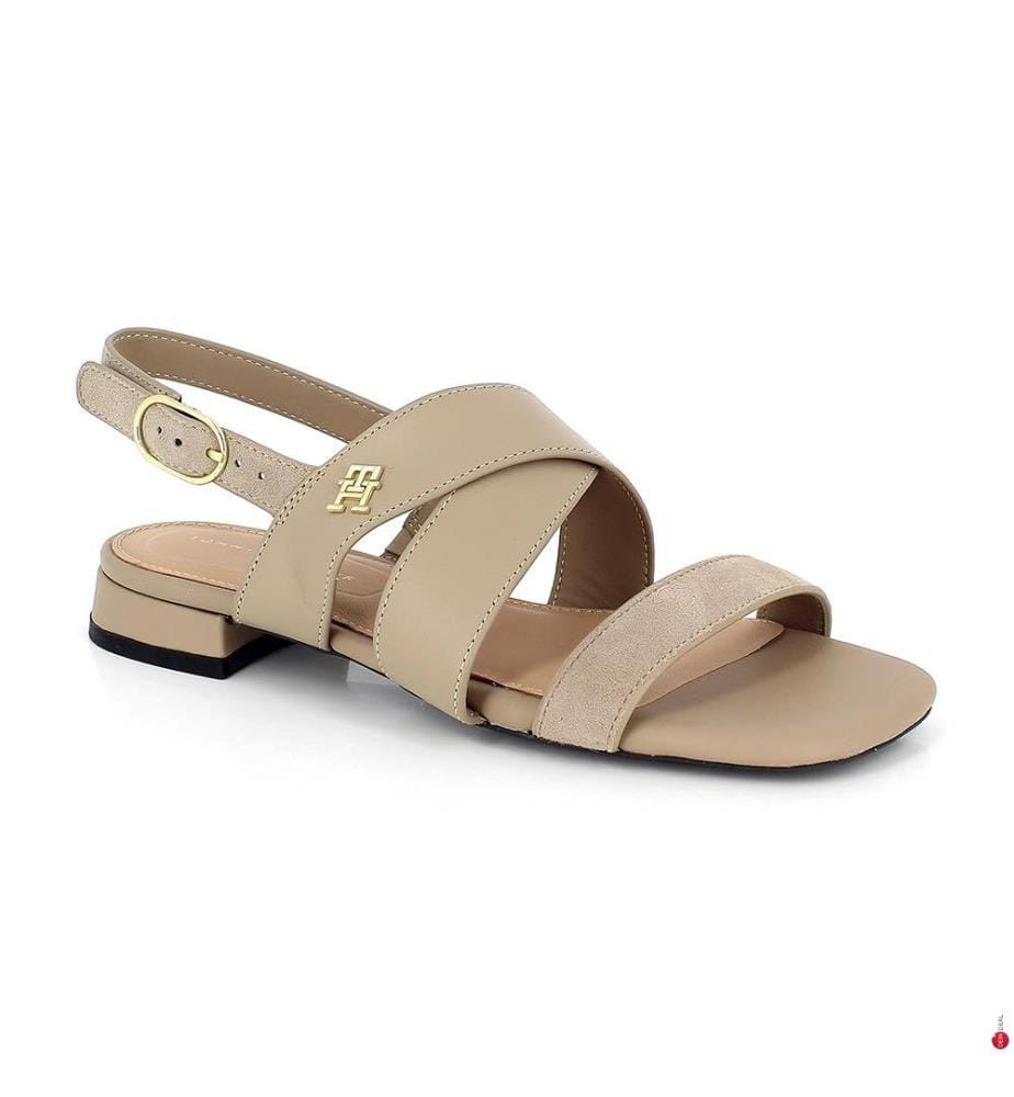 Ledersandalen - Beige