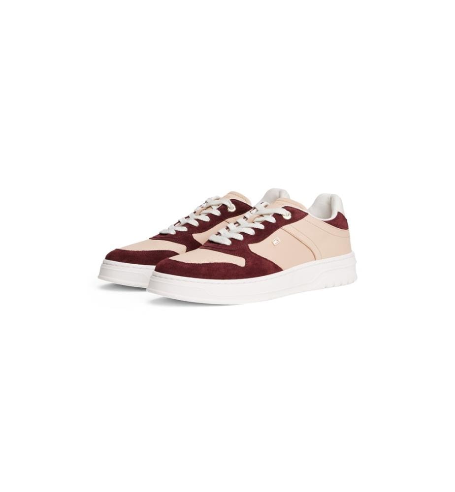Baskets Sporty Cupsole - Bordeaux et Crème