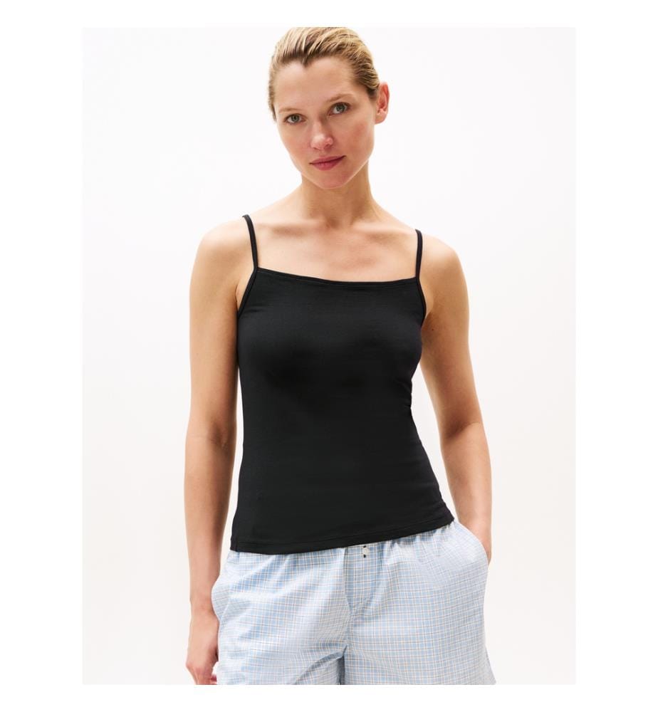 2er-Set Slim Fit Tops - Schwarz und Weiss