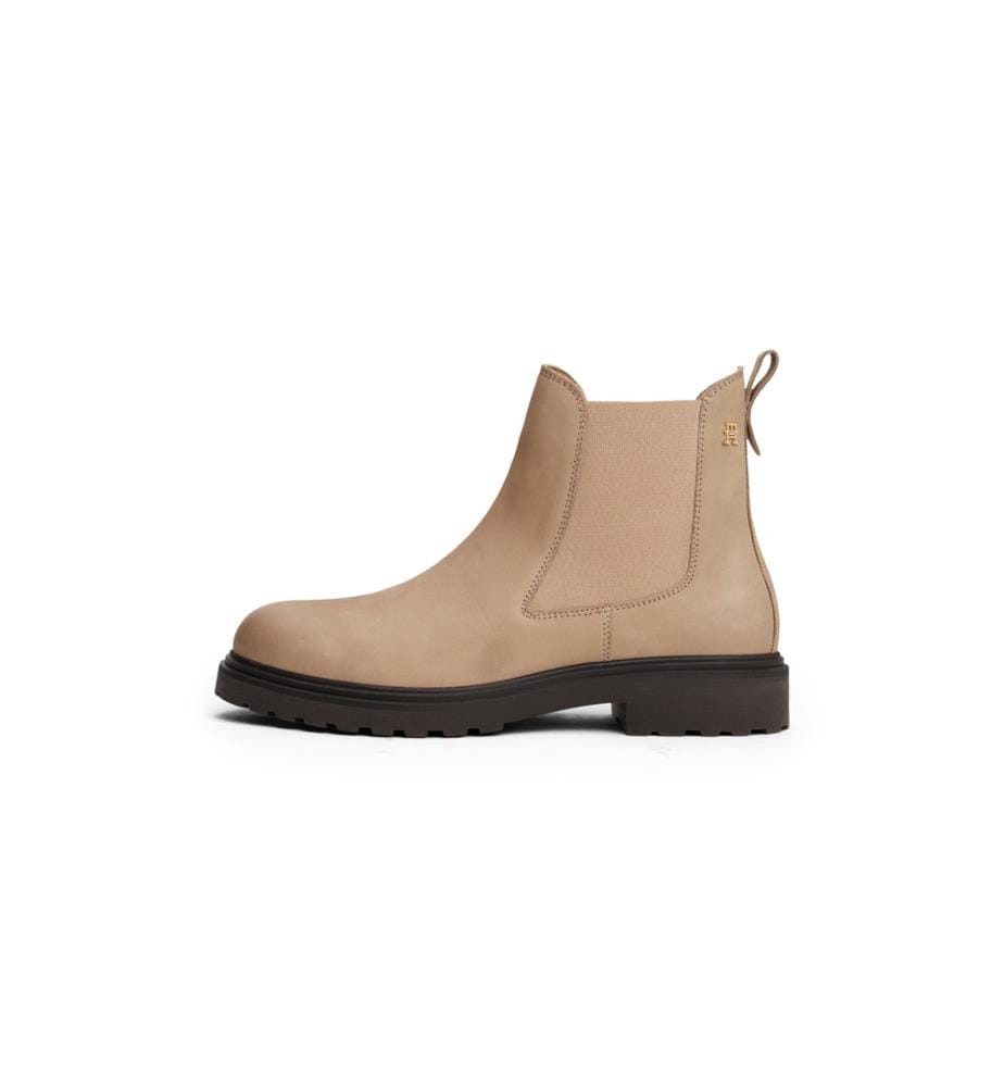 Nubuk-Stiefeletten - Hellbraun