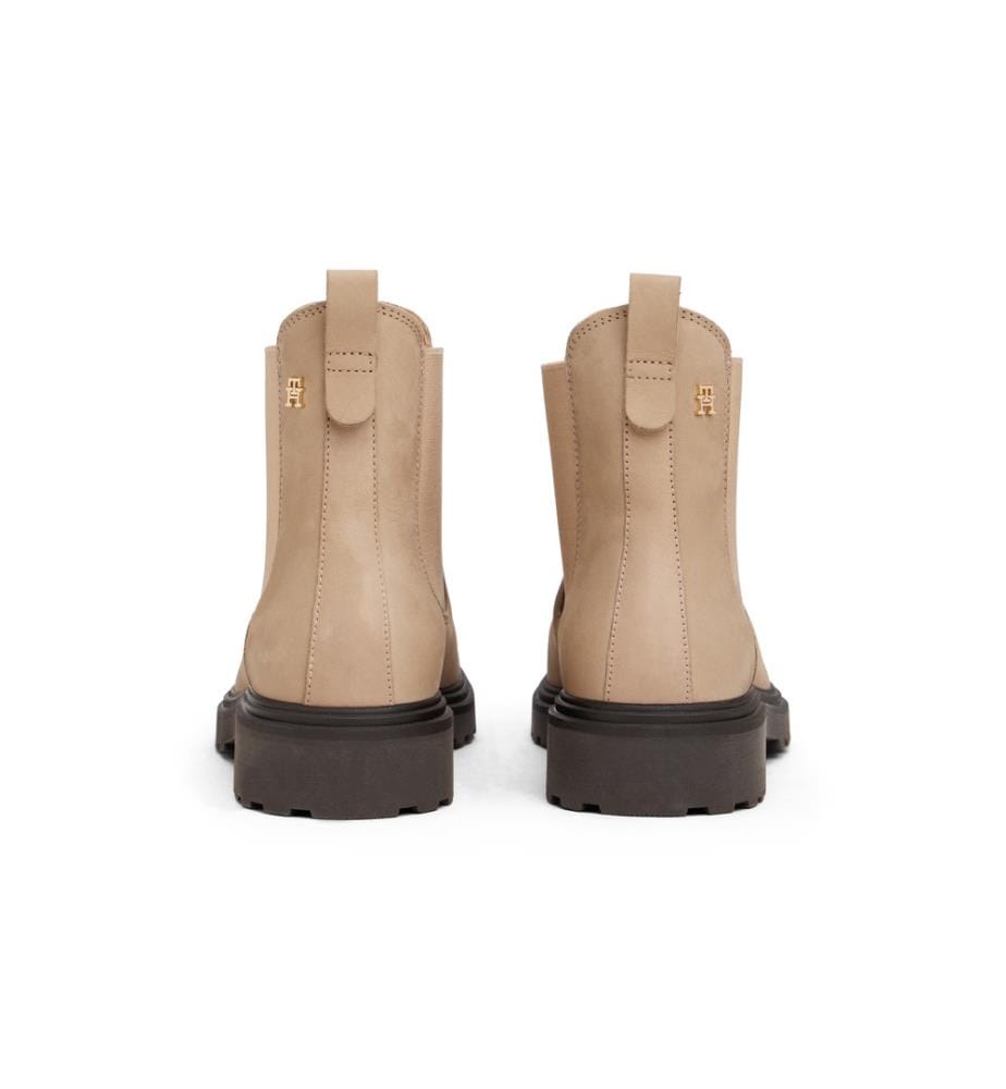 Nubuk-Stiefeletten - Hellbraun