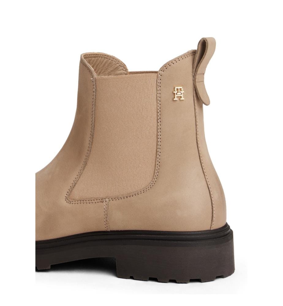 Nubuk-Stiefeletten - Hellbraun
