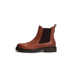 Stiefeletten mit gezackter Sohle - Braun