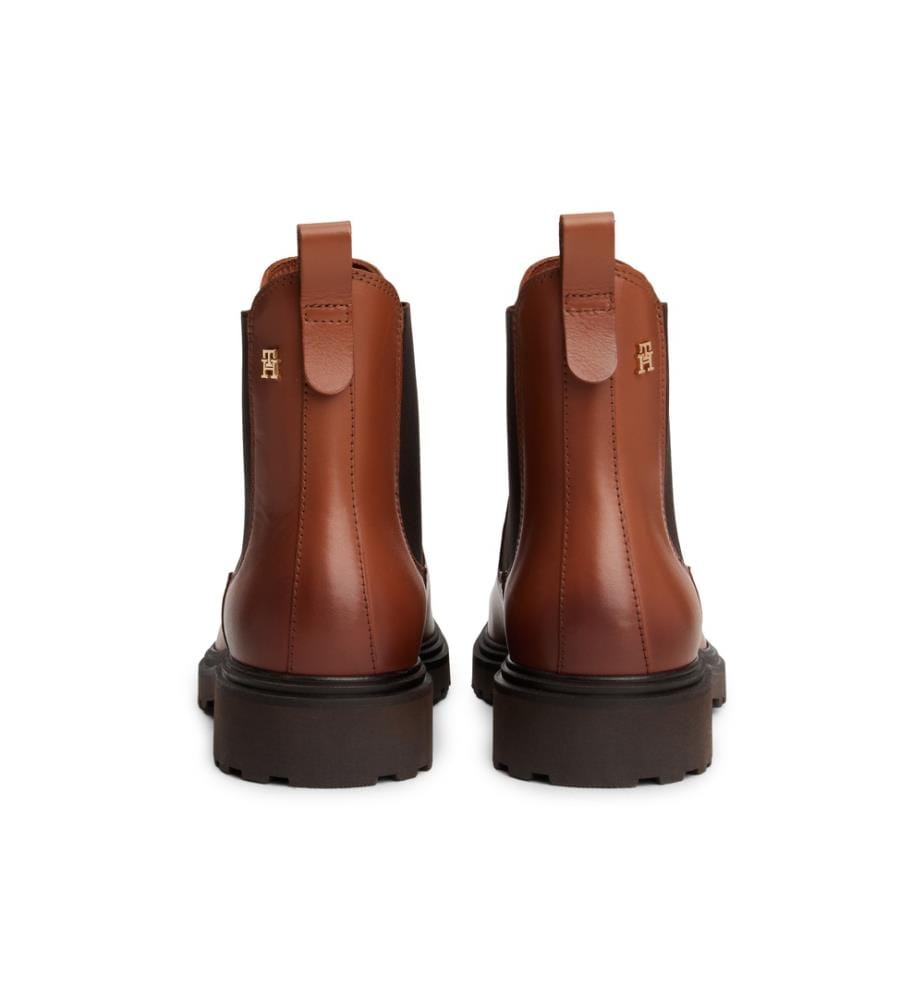 Stiefeletten mit gezackter Sohle - Braun