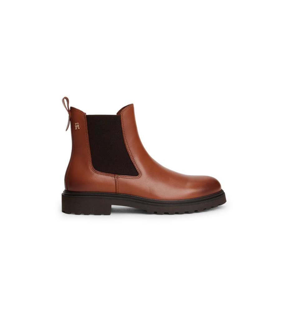 Stiefeletten mit gezackter Sohle - Braun
