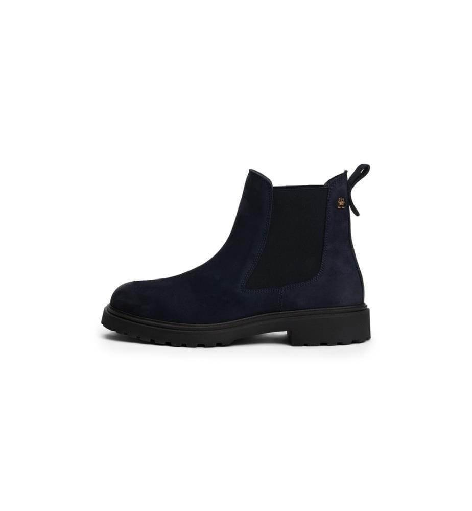 Stiefeletten aus Nubukleder - Marine