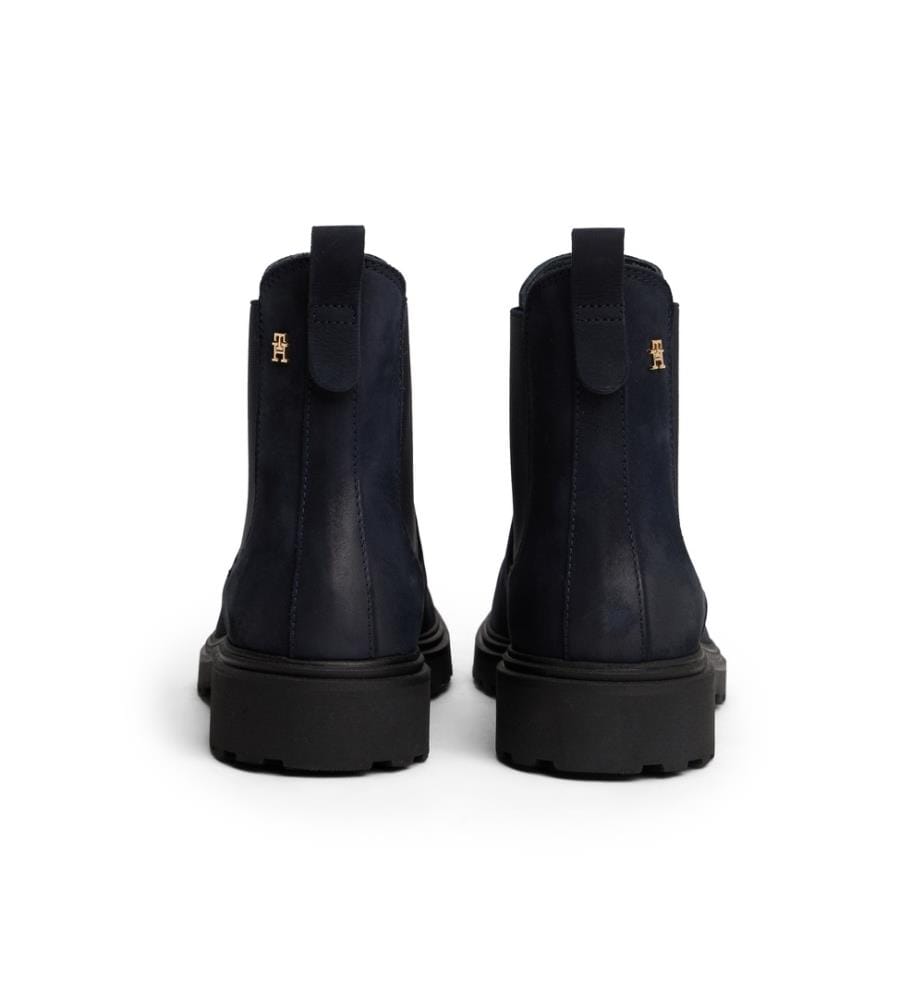 Stiefeletten aus Nubukleder - Marine