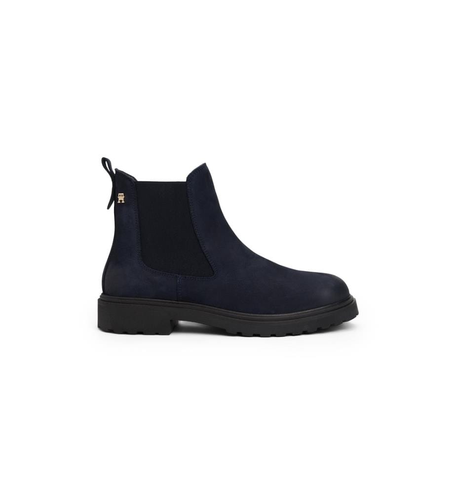 Stiefeletten aus Nubukleder - Marine