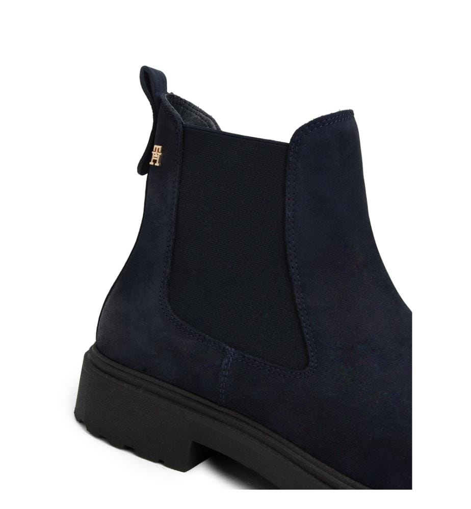 Stiefeletten aus Nubukleder - Marine