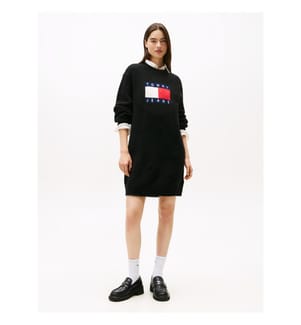 Tommy Flag Pulloverkleid - Black