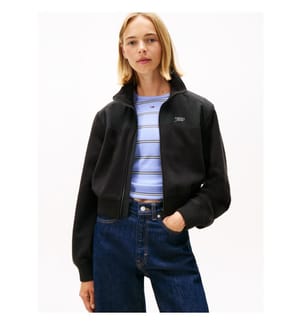 Fleece mit Reissverschluss - Schwarz