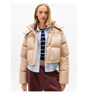 Alaska Daunenjacke mit Kapuze - Malted Milk