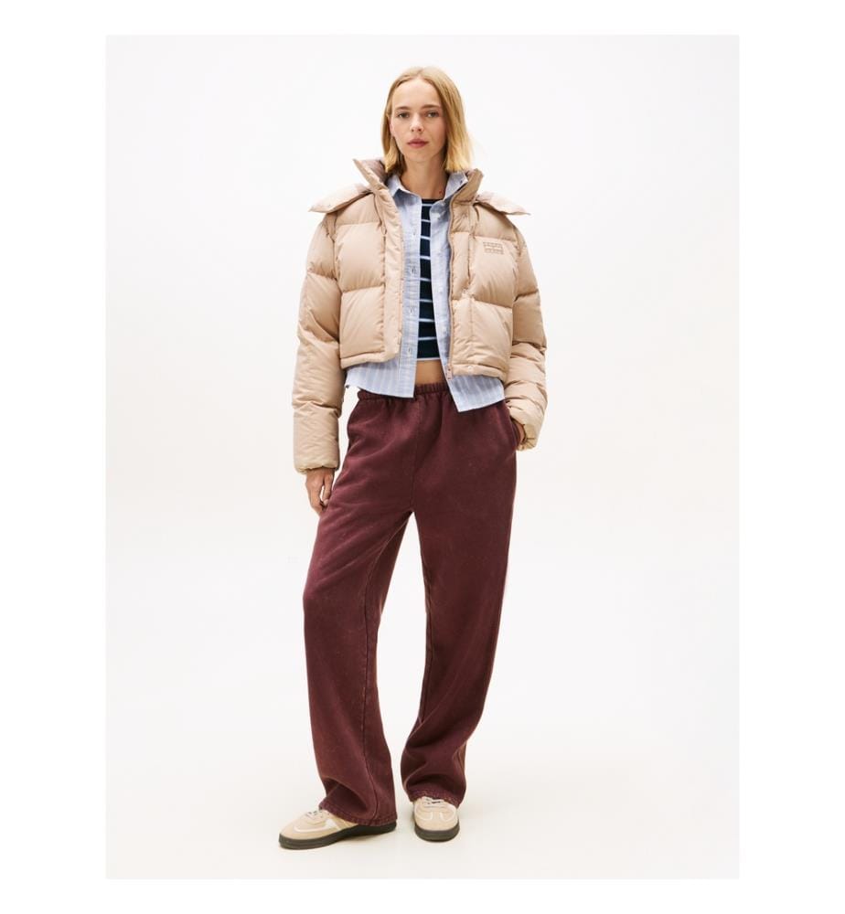 Alaska Daunenjacke mit Kapuze - Malted Milk