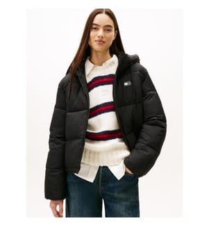 Veste bouffante à capuche - Noir