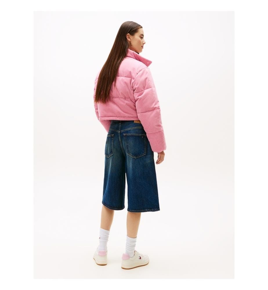 Cord-Fleecejacke - Rosa