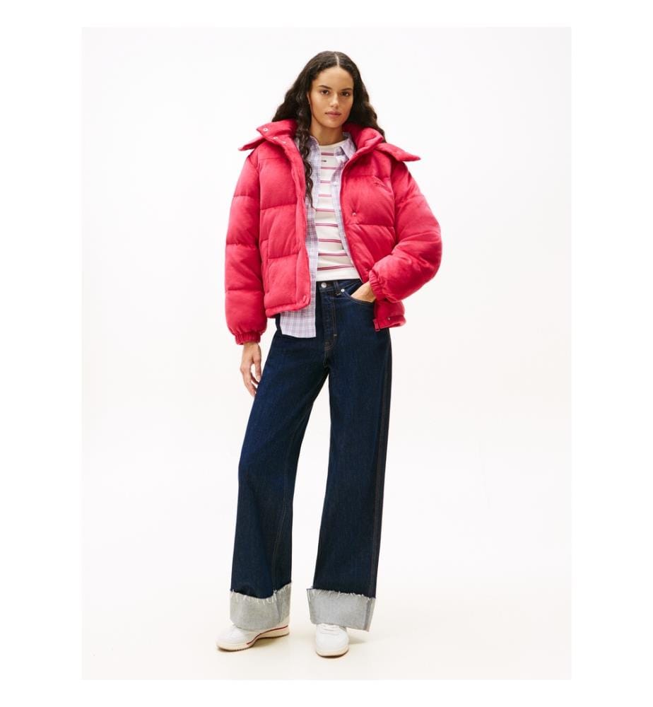 Daunenjacke Fuchsia - Rot