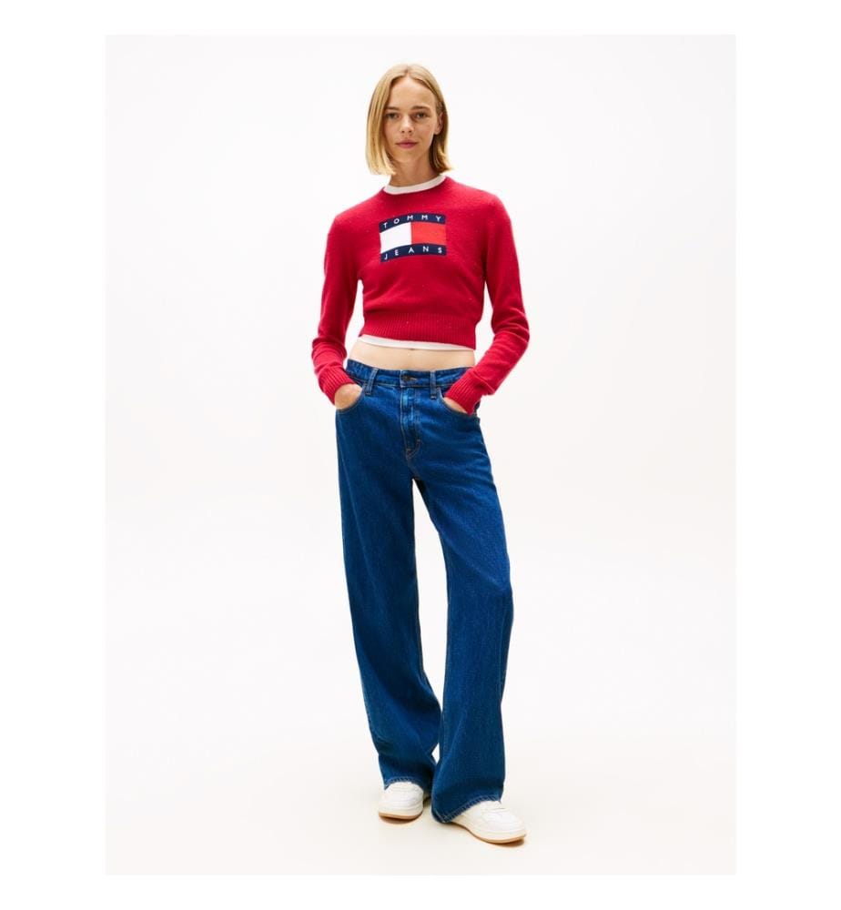 Sparkle Flag Pullover - Rot
