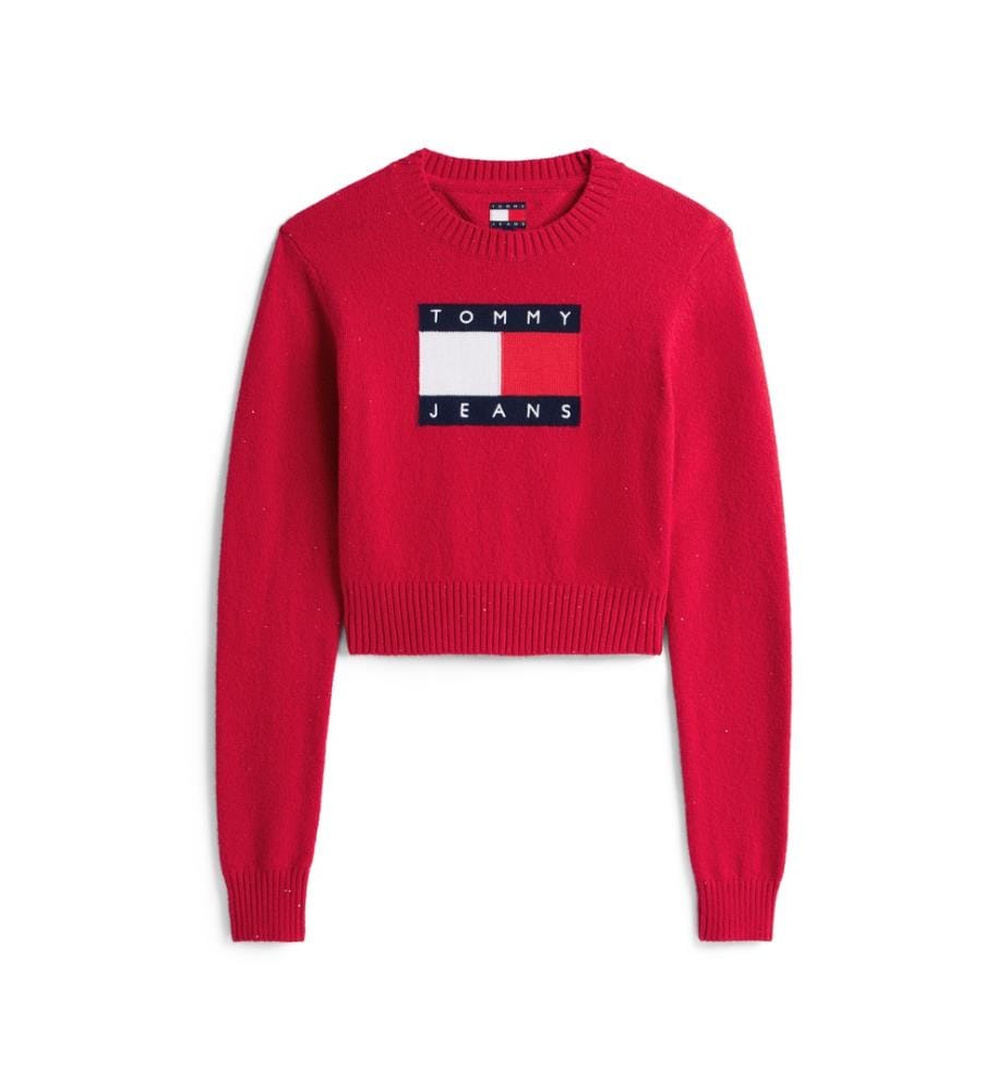 Sparkle Flag Pullover - Rot