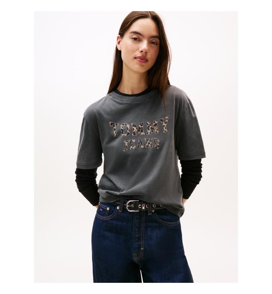 T-Shirt aus Baumwolle - Schwarz