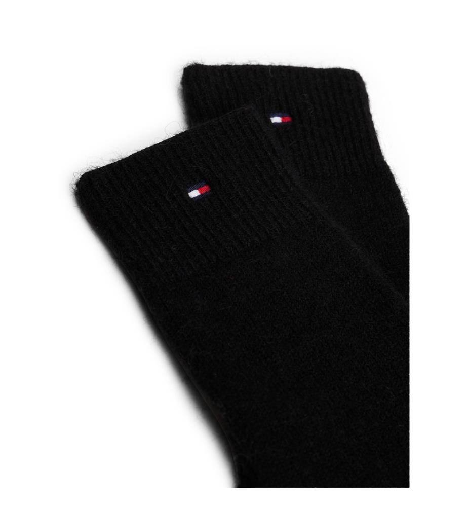 Weiche Strickhandschuhe mit Flagge Tommy Hilfiger - Schwarz
