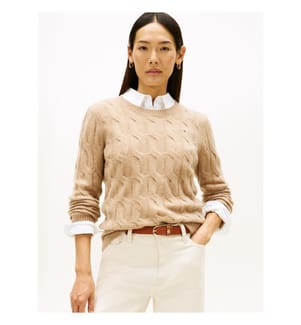 Pullover Soft Wool Cable - Beige