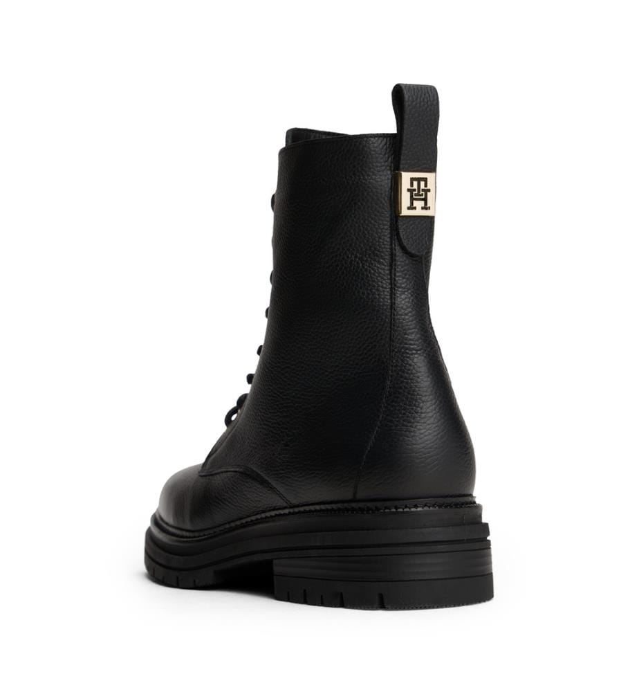 Bottines TH Plaque Pebble Lace - Noir