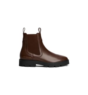 Bottines Chelsea en cuir - Marron