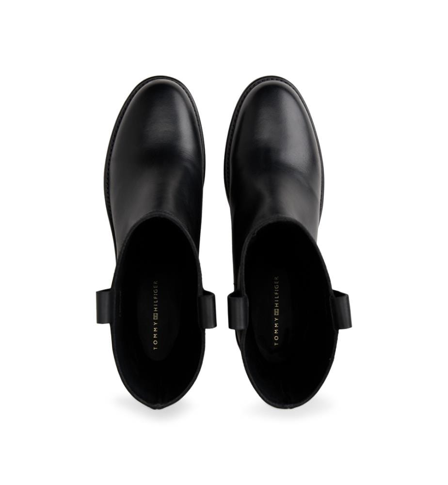 Reiterstiefeletten mit Absatz - Schwarz