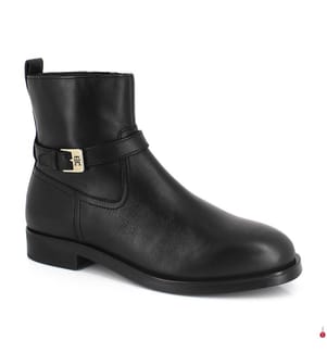 Bottines Buckle Riding Leather - Noir