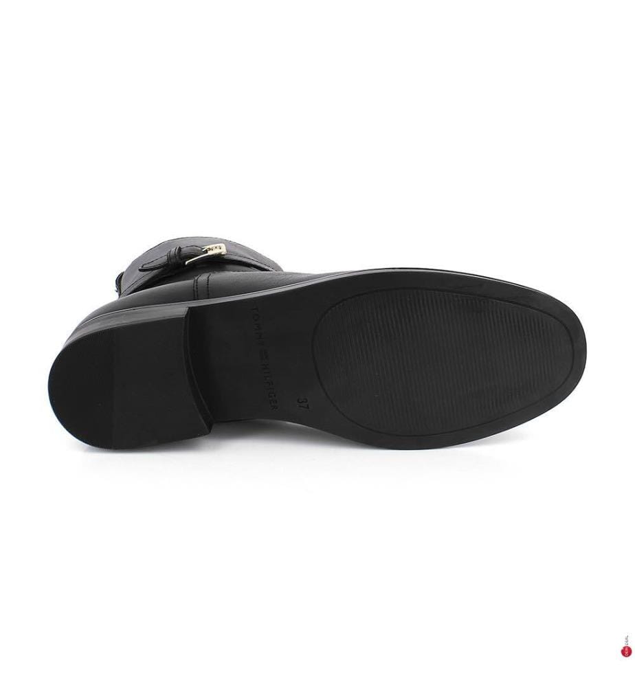 Bottines Buckle Riding Leather - Noir