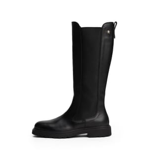 Stiefel mit gezackter Sohle - Schwarz