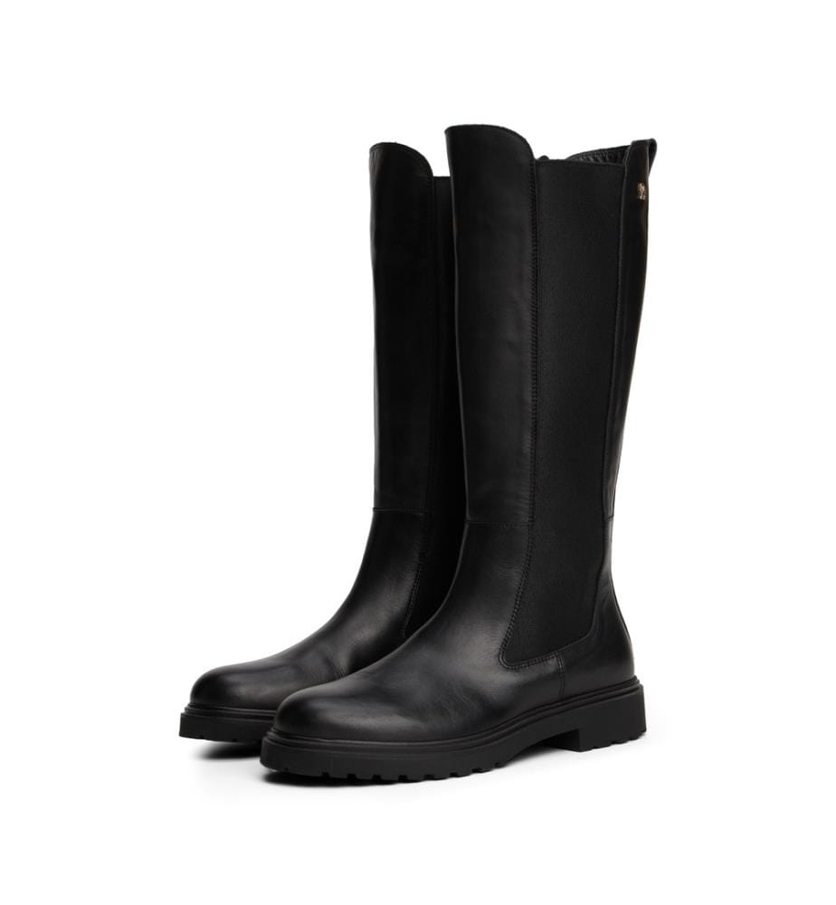 Stiefel mit gezackter Sohle - Schwarz