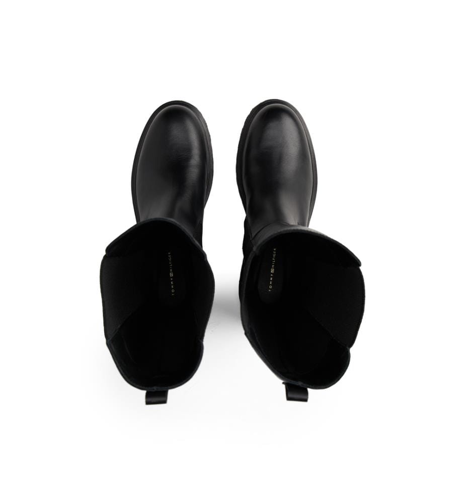 Stiefel mit gezackter Sohle - Schwarz