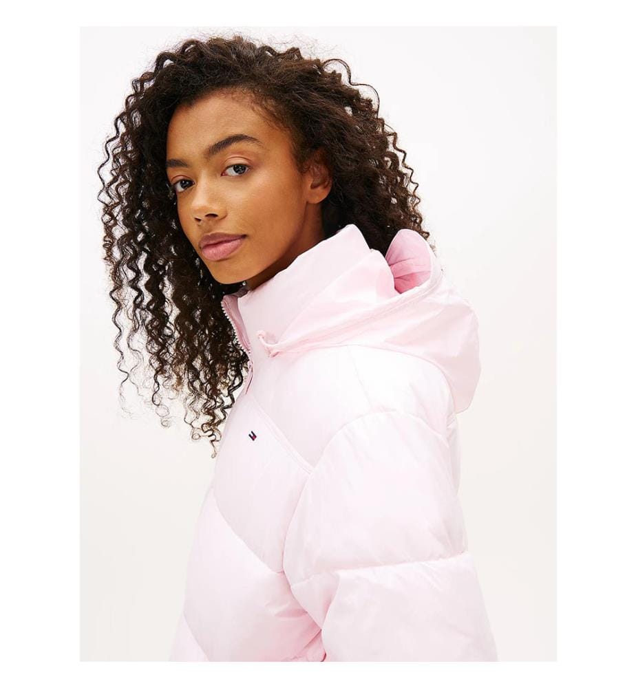 Wasserabweisende Daunenjacke - Rosa
