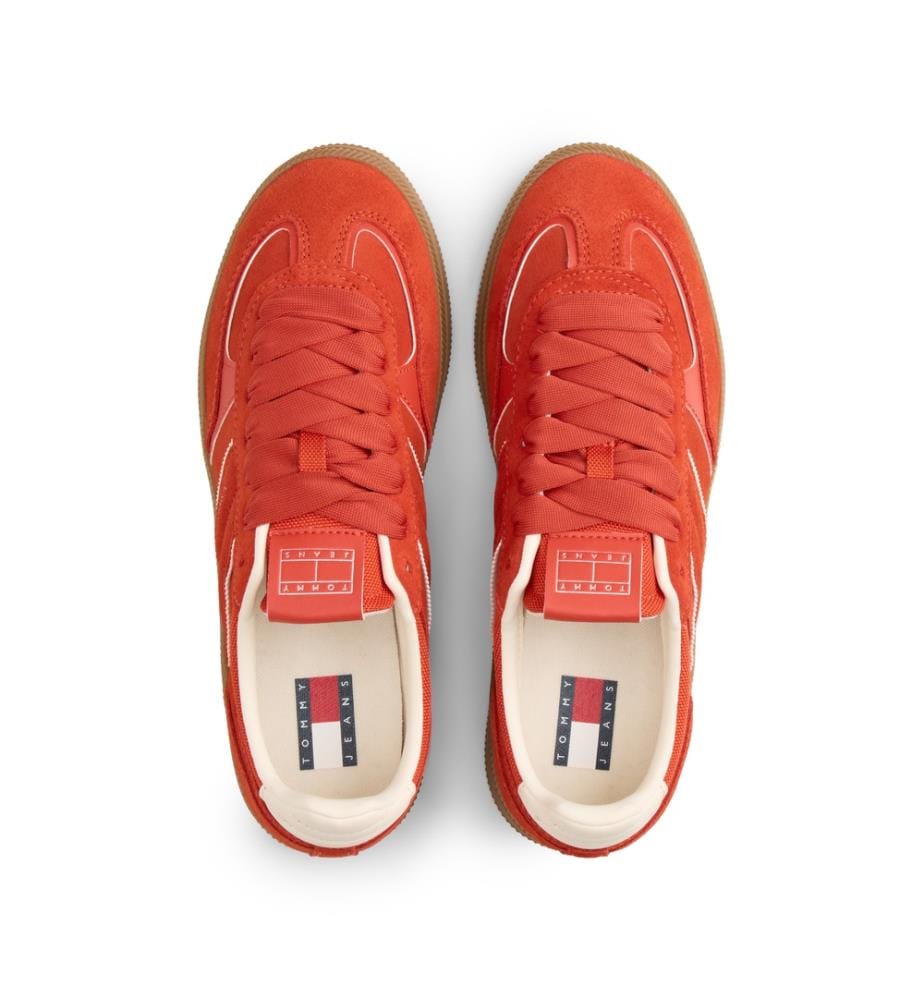 Baskets The Greenwich en daim - Rouge
