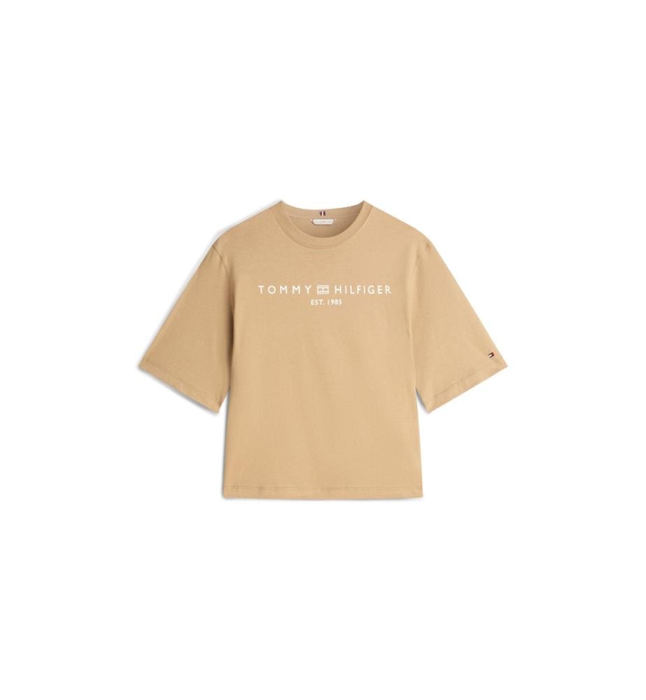 T-Shirt Aus Baumwolle - Beige