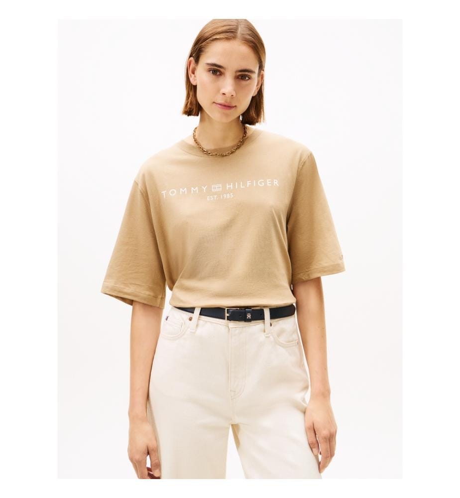 T-Shirt Aus Baumwolle - Beige
