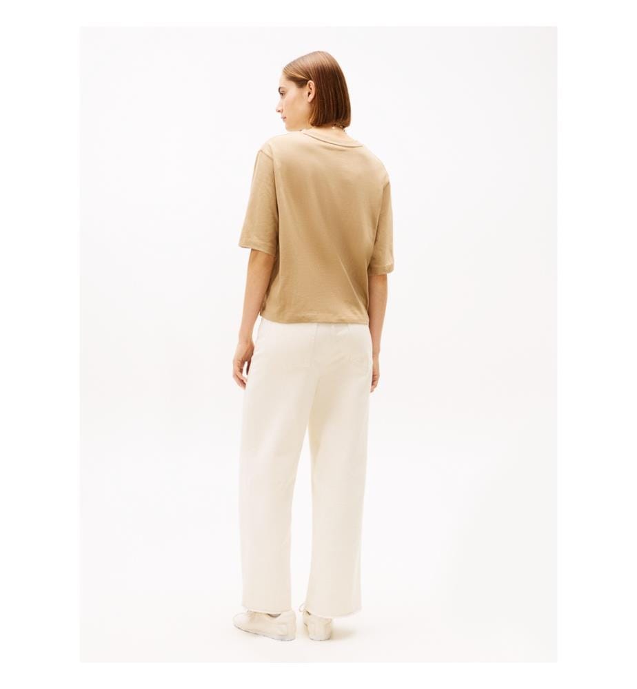 T-Shirt Aus Baumwolle - Beige