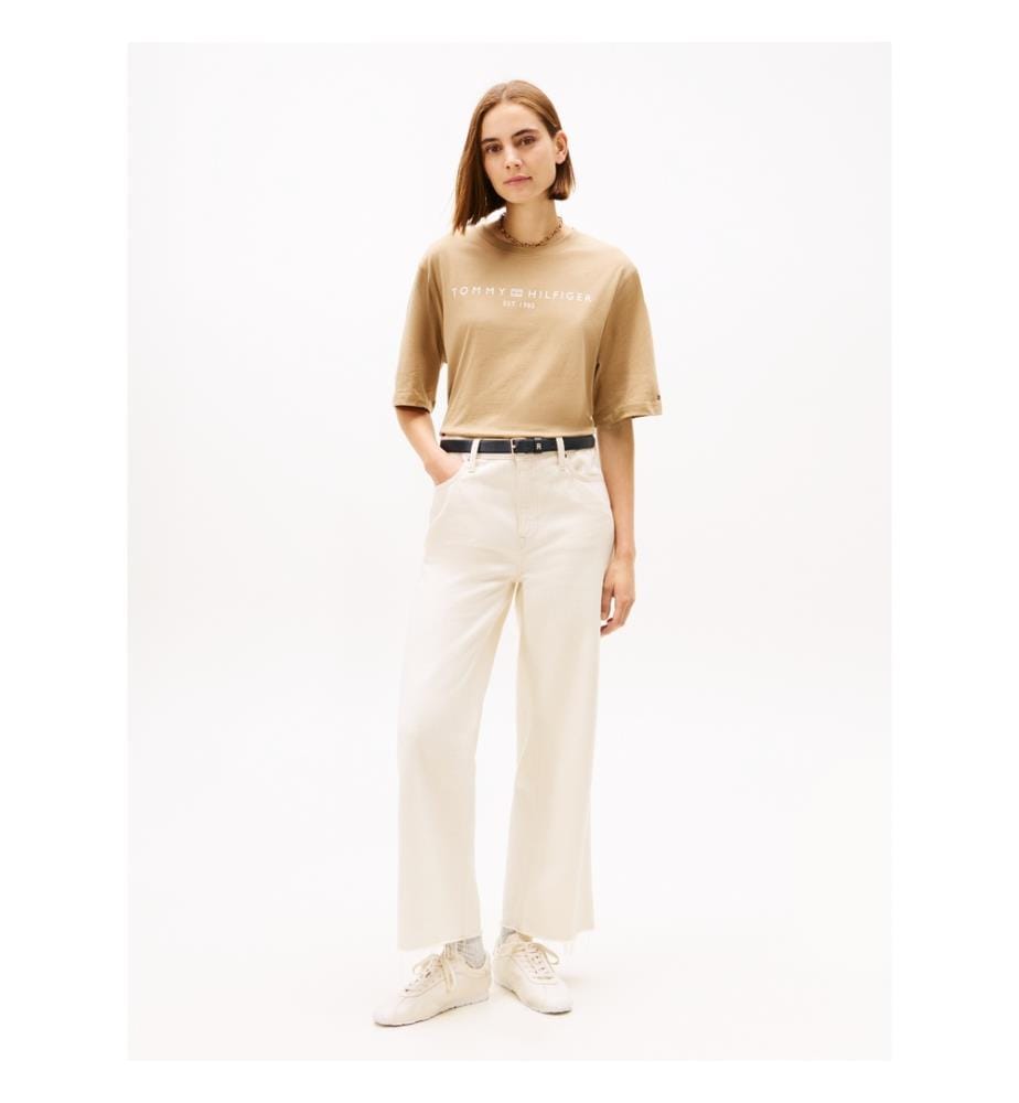 T-Shirt Aus Baumwolle - Beige