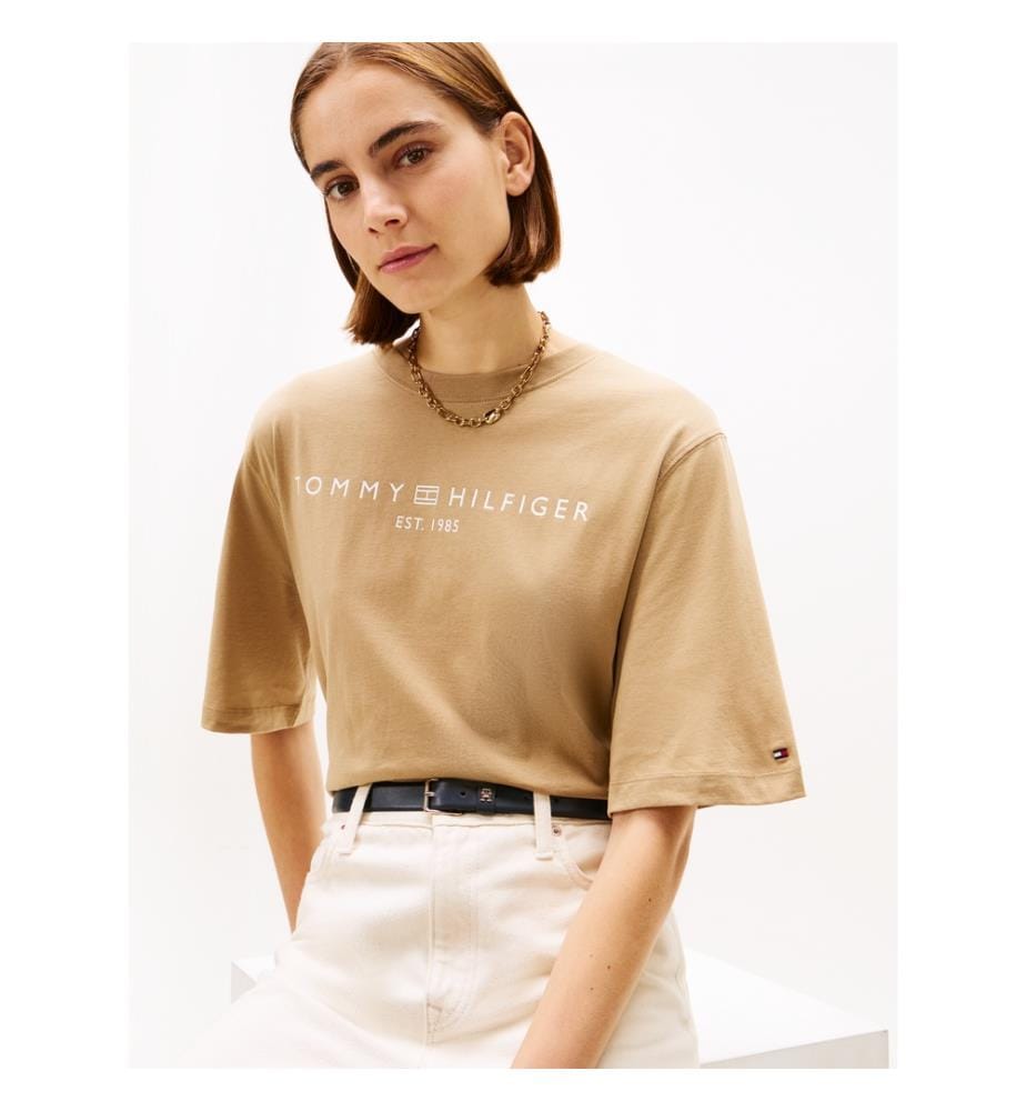 T-Shirt Aus Baumwolle - Beige