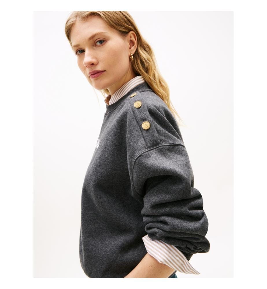 Lässig geschnittenes Sweatshirt - Grau