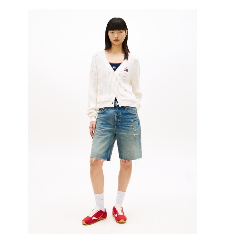 Cardigan Boxy - Blanc