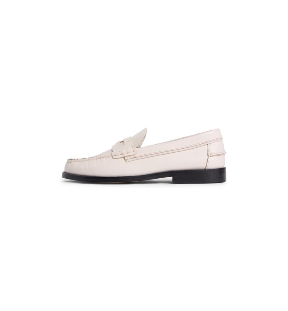Hilfiger Penny Loafer in smooth leather - White