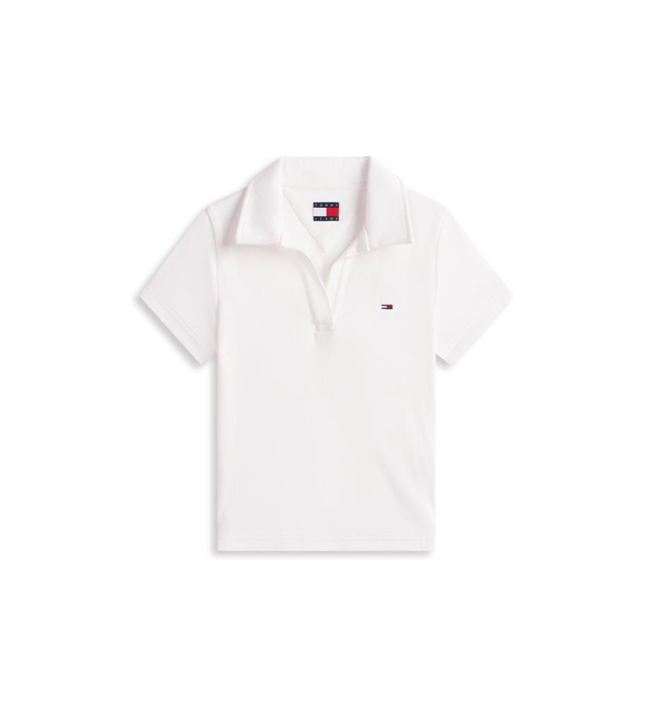 Polo Slim a coste - Bianco