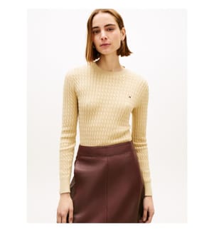 Pull en Maille Torsadé - Beige